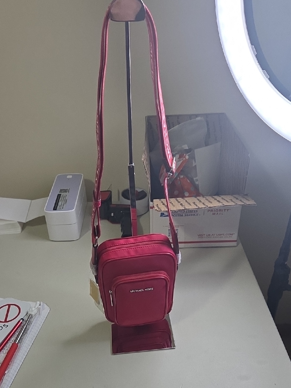 Michael Kors Dark Raspberry Small Crossbody Bag